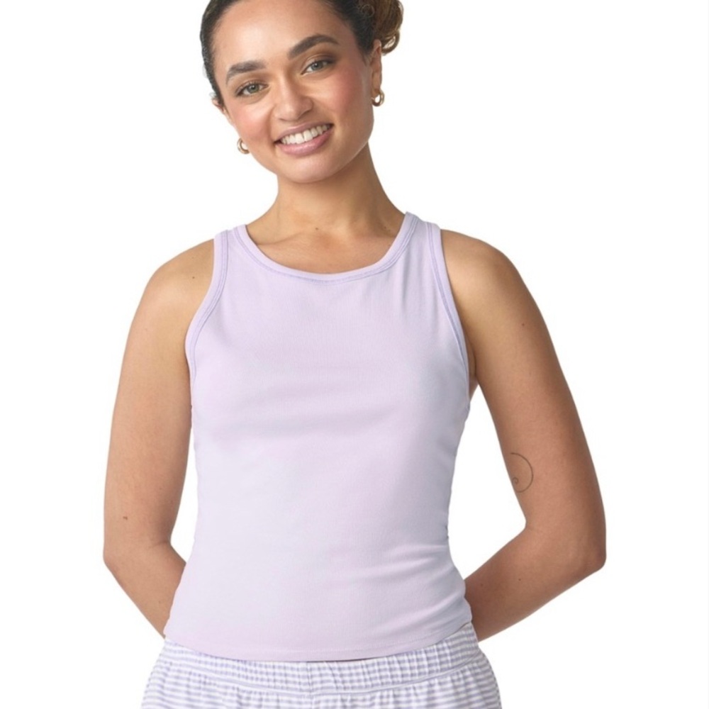 NWT Florence By Mills Ribbed Racerback Tank - Picture 2 of 7